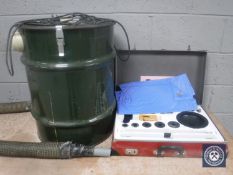 An extraction unit together with a cased Portajet cleaning kit