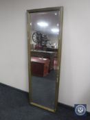 A 20th century gilt framed bevelled hall mirror