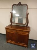 A 19th century mahogany mirrored side cabinet,