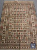 A needlework Sumak kilim rug,