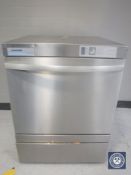A stainless steel Winterhalter GS302 commercial glass washer