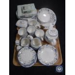 A tray of Royal Doulton Expressions tea and dinner ware,