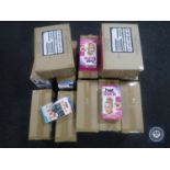 Eight boxes of Hot Buns hair styling kits and four boxes of Hot Design male art pens