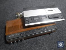 A Bang & Olufsen Beomaster 1000 together with a Bang & Olufsen Beocord 1500 tape deck