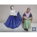 Two Royal Doulton figures - The Family Album HN 2321 and Pretty Ladies Elaine HN 4718