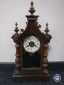 A mahogany and pine cased American mantel clock