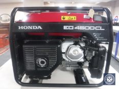 A Honda EG4500 CL generator with digital auto voltage regulator,