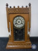 An American eight day striking mantel clock by The Newhaven Clock Company