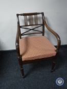 A mahogany armchair