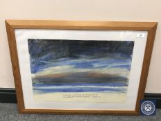 Donald James White : South Visit, Summer '72, watercolour, signed and dated verso, 38 cm x 56 cm,