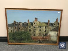 Donald James White : Back of 4 West Nicholson Street, oil on board, signed, dated '82,