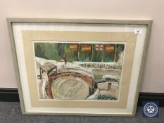 Donald James White : Aureyas Del Mar, watercolour, signed, dated Aug '65, 37 cm x 50 cm, framed.