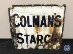 A 20th century enamelled Coleman's Starch sign