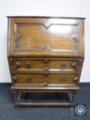 A 1930's oak bureau