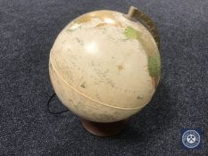 A 15" illuminated globe on stand