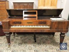 A Regency rosewood square piano by Collard & Collard, London, numbered 869,