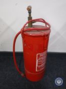 A 20th century pump fire extinguisher