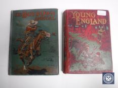 Two vintage annuals - The Boys Own Annual 1915/16 and Young England 1910/11