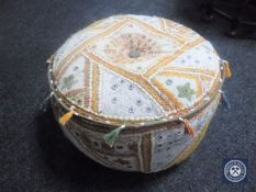 A Moroccan style footstool