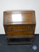 A 1930's oak bureau