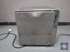 A DHR Derby 40 stainless steel bench top glass washer