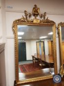 A Regency style gilded mirror,
