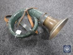 A brass and chrome Furst-Pless hunting horn