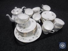 A tray of Lady Beth bone china tea service