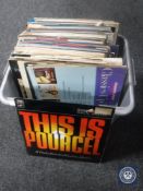 A box containing LP's, classical,
