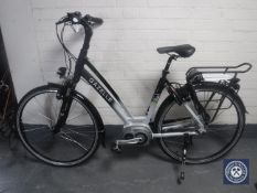 A Gazelle Chamonix T10 HMB 2018 lady's step through electric bike with battery, charger,