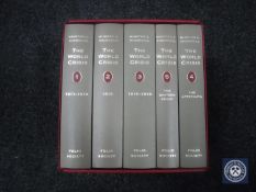 Five Folio Society volumes - Winston S. Churchill, The World Crisis, in slip cover