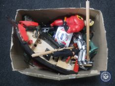 A box of children's toys, action figure, early learning ship,