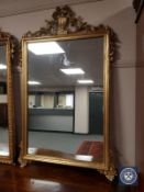 A Regency style gilded mirror,