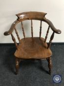 An antique captains armchair