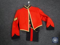 A three-piece sergeant's dress uniform