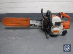 A Stihl petrol chain saw