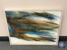 Donald James White : Sea Pool II, oil on canvas, 85 cm x 60 cm, framed.