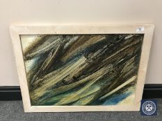 Donald James White : Riptide, oil on panel, 64 cm x 45 cm, framed.