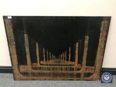 Donald James White : Arbeit Machtfre, oil on panel, 111 cm x 81 cm.