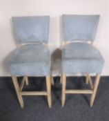 A pair of bar chairs