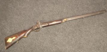 A 19th century percussion cap rifle