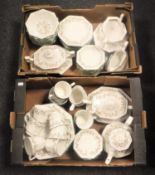Two boxes containing Johnson Brothers Eternal bowl,