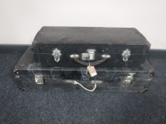 Two musical instrument cases (empty)