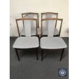 Four mid 20th century Danish dining chairs