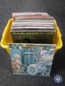 A box of LP records - Woodstock, Neil Young,