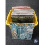 A box of LP records - Woodstock, Neil Young,