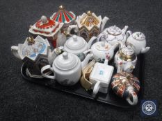 Eleven assorted teapots including Victoria & Albert Museum, Sadler,