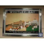 A railway advertising picture "Whitley Bay"