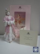 A Coalport Belle Epoque figure, Lady Harriet, The Royal Skating Party,