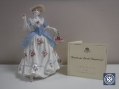 A Coalport The Cries of London Collection figure, Strawberries Scarlet Strawberries,